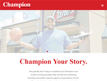 Tablet Screenshot of championmgt.com